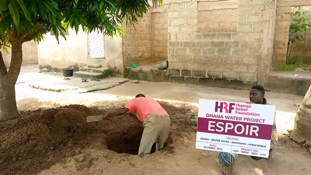 Projet de Forage de Puits au Ghana par HRF France: Accès à une Eau Potable  Saine et Abondante