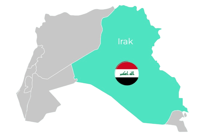 carte irak