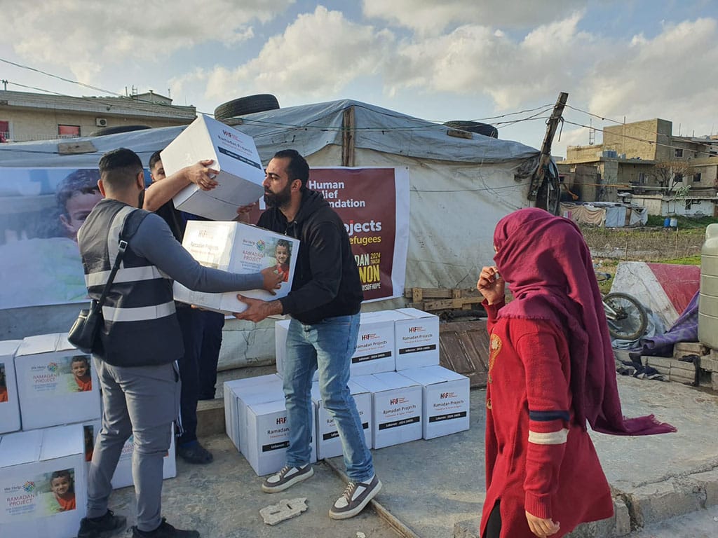 liban distribution colis alimentaire refugies 23